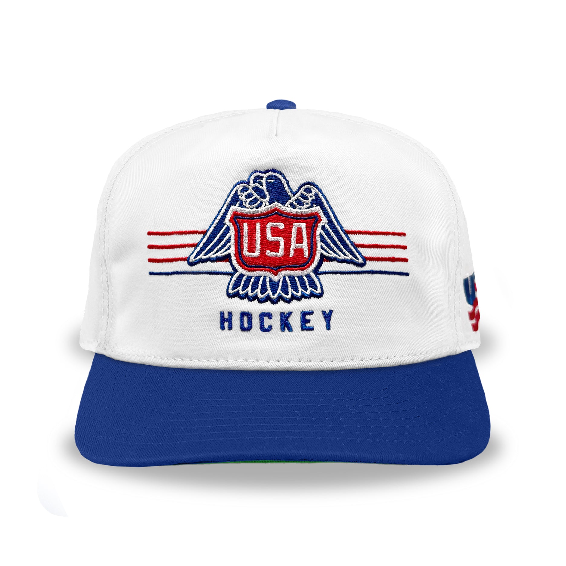 USA Hockey Vintage Logo Snapback: White