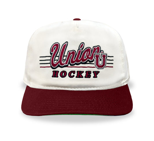 Union Hockey Snapback: Cream