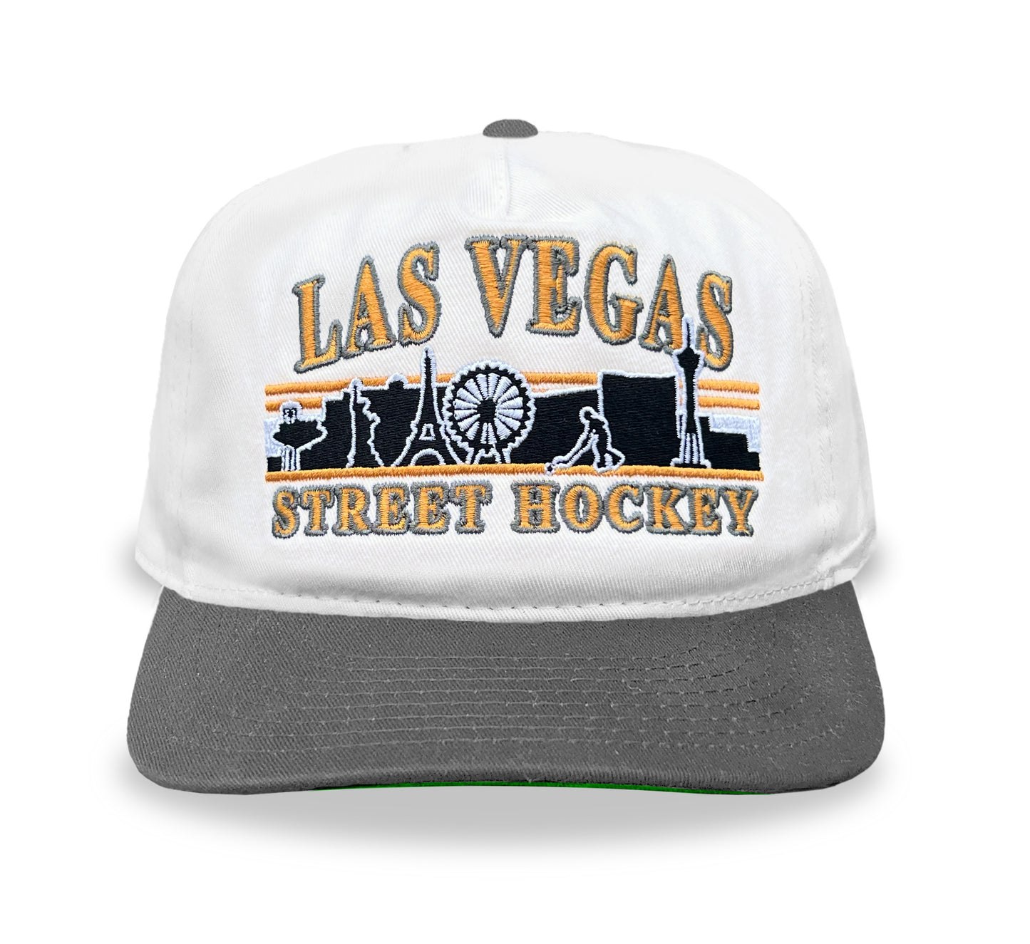Las Vegas Street Hockey Snapback: White