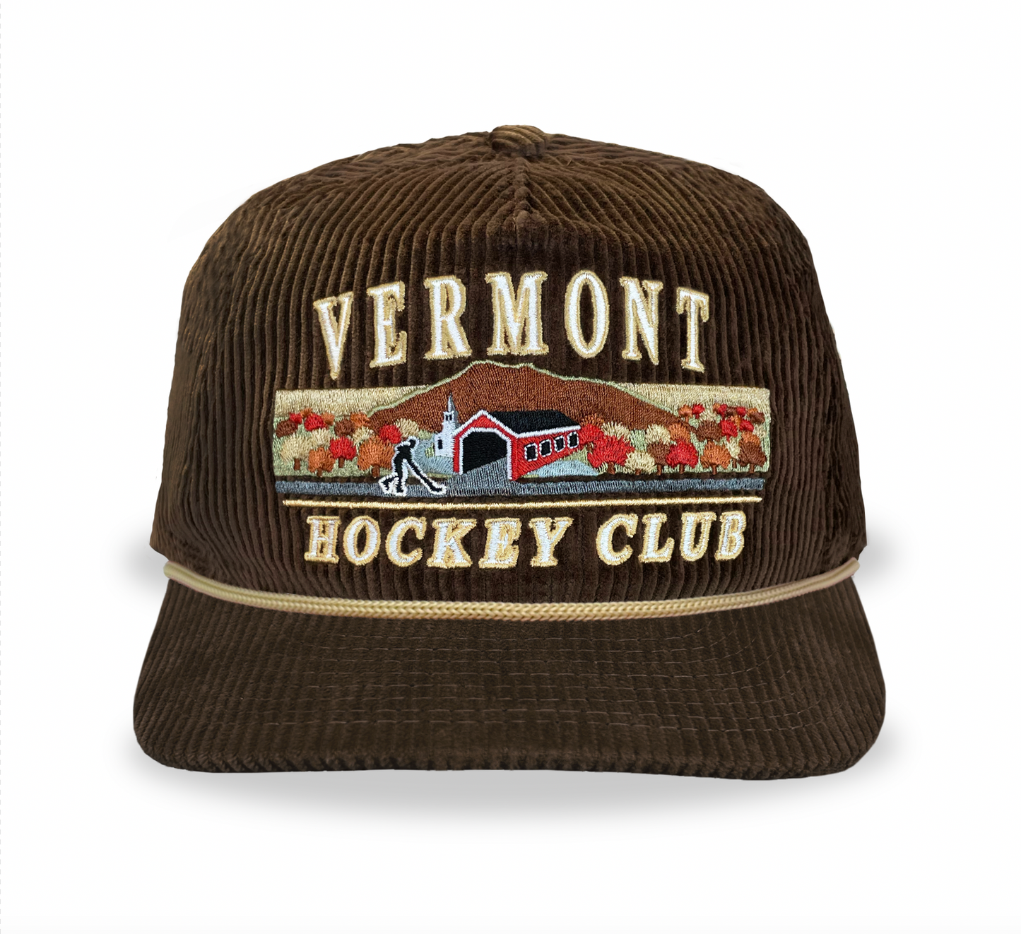 Vermont Hockey Club Snapback: Corduroy