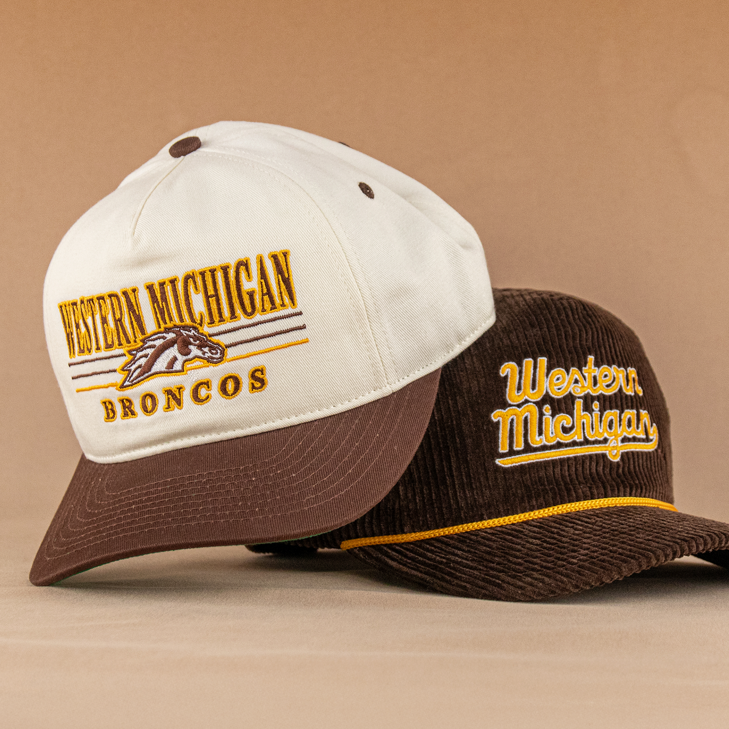 Western Michigan Broncos Snapback: Cream/Brown