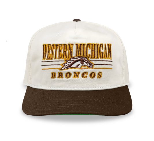 Western Michigan Broncos Snapback: Cream/Brown
