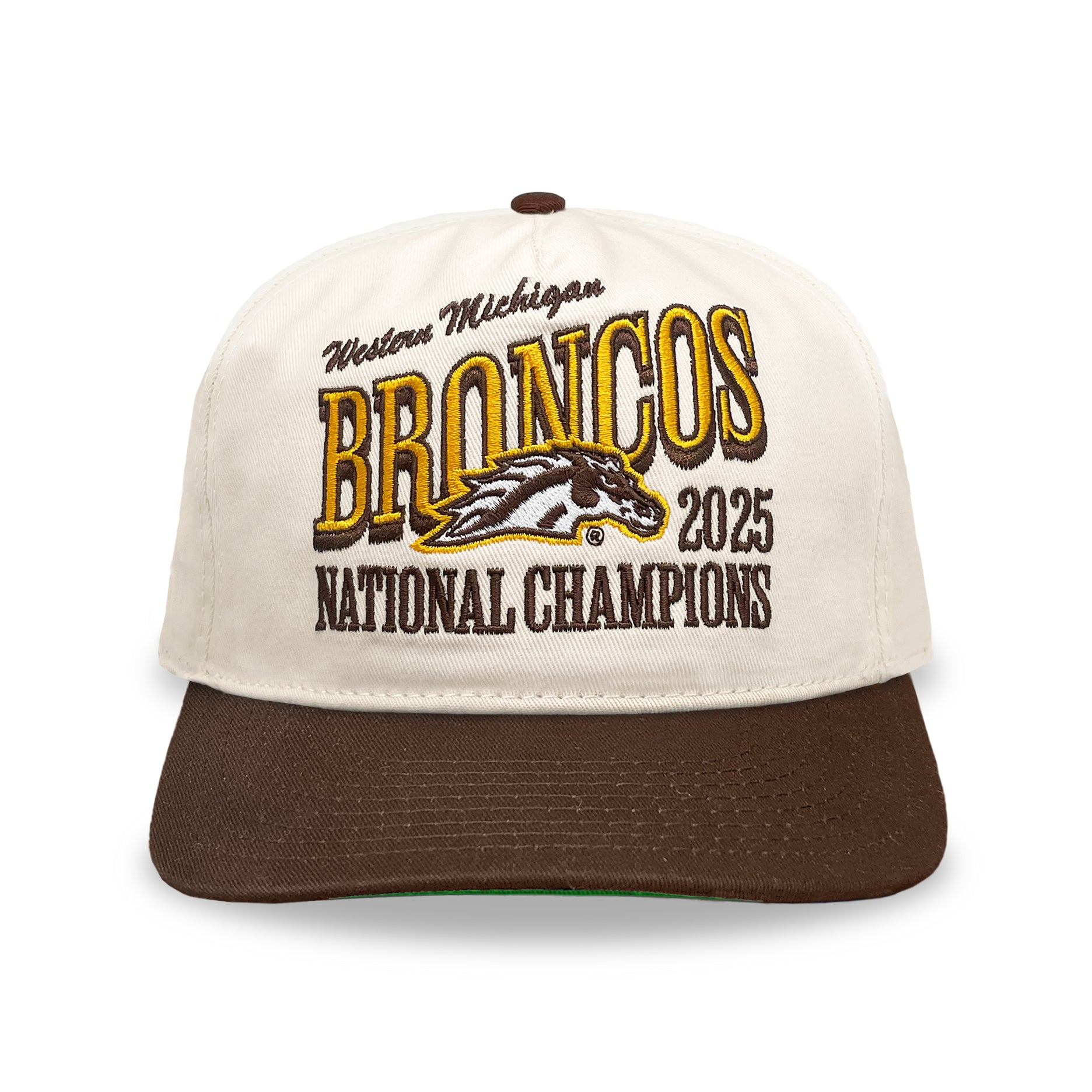 Western Michigan Broncos 2025 National Champions Snapback: Cream