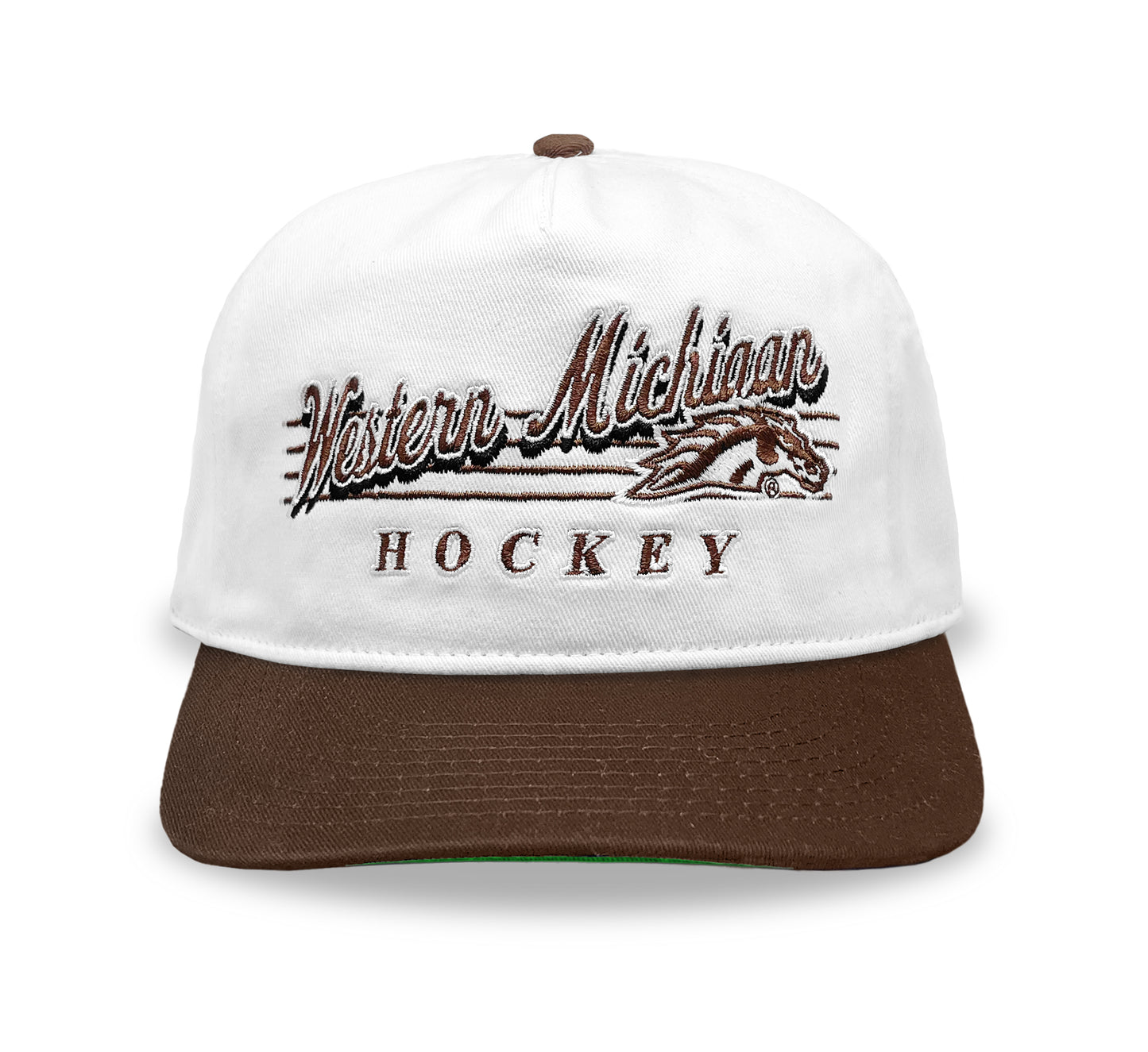 Western Michigan Hockey Snapback: White
