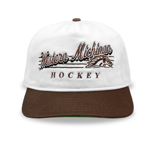 Western Michigan Hockey Snapback: White