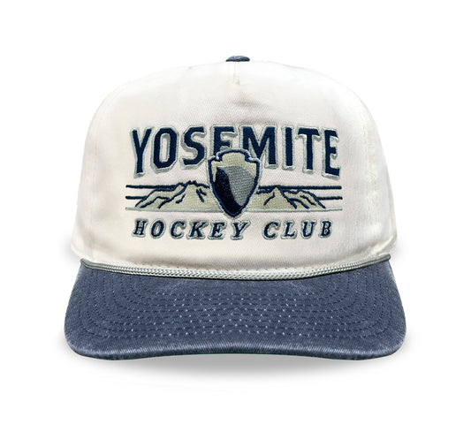 Yosemite Hockey Club Snapback: Cream