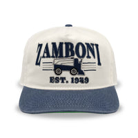 Zamboni Snapback: Cream/Washed Navy