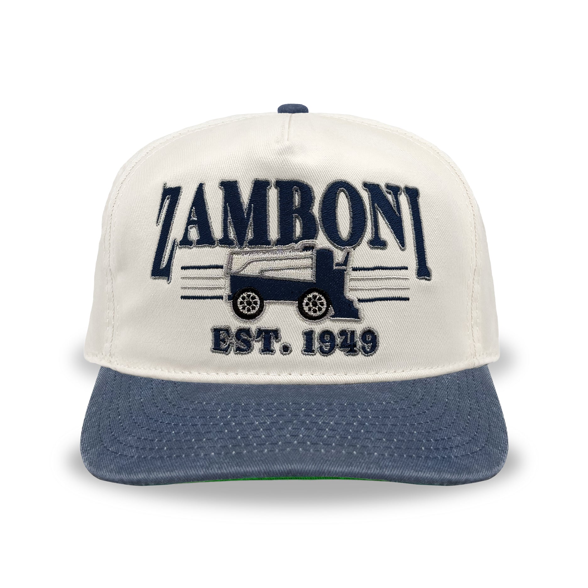 Zamboni Snapback: Cream/Washed Navy