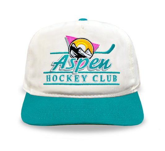 Aspen Hockey Club Snapback: Cream