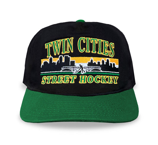 Twin Cities Street Hockey Snapback: Black