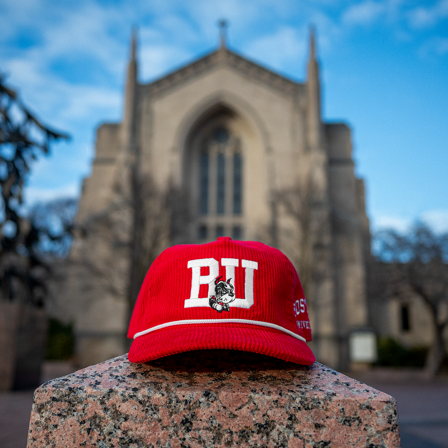 Boston University Snapback: Corduroy