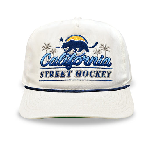 California Street Hockey Snapback: Cream