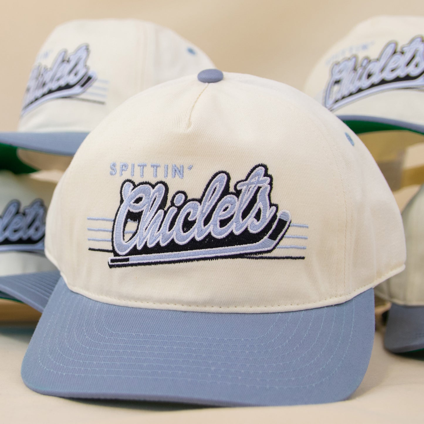 Spittin' Chiclets Snapback: Cream