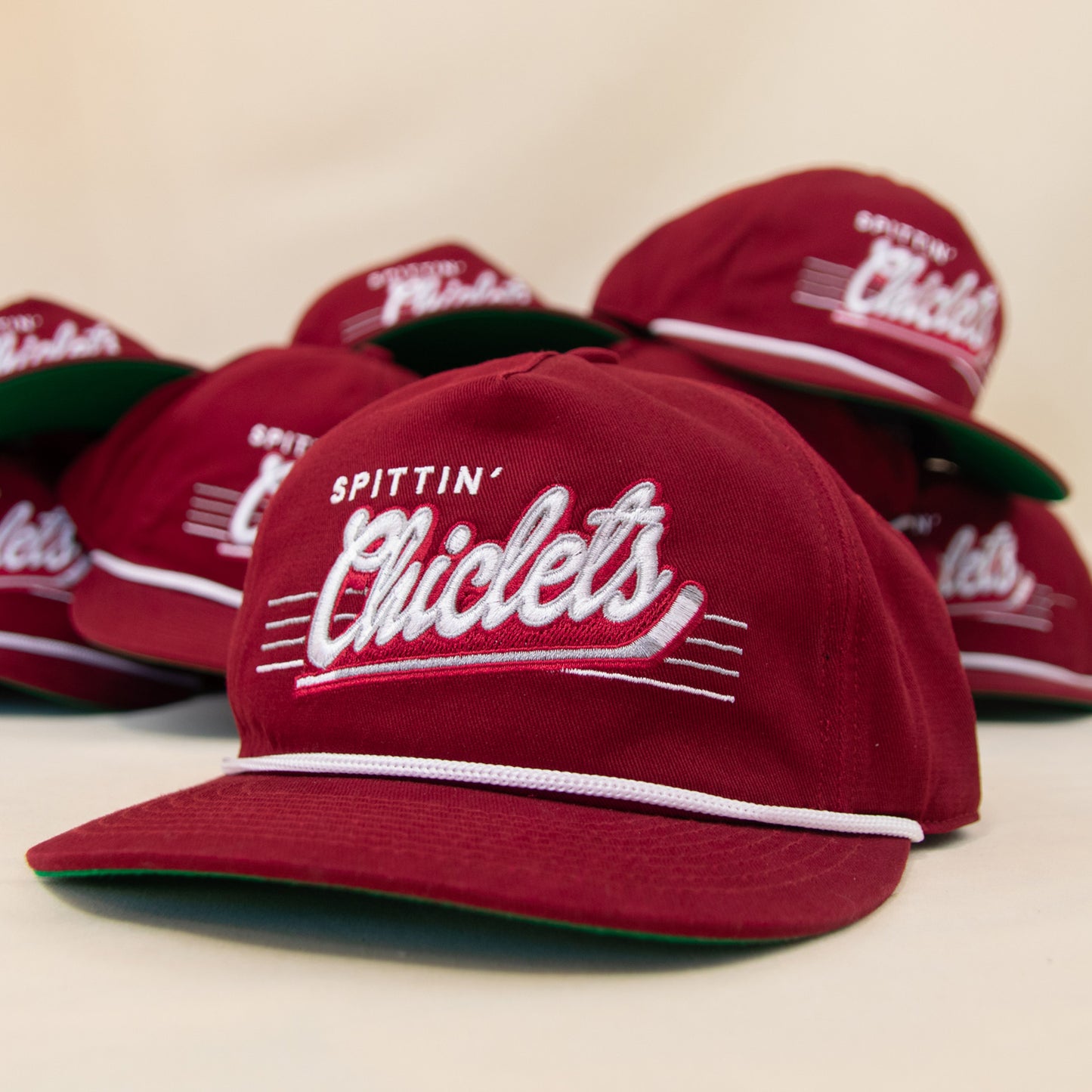 Spittin' Chiclets Snapback: Maroon