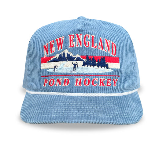 New England Pond Hockey Snapback: Corduroy