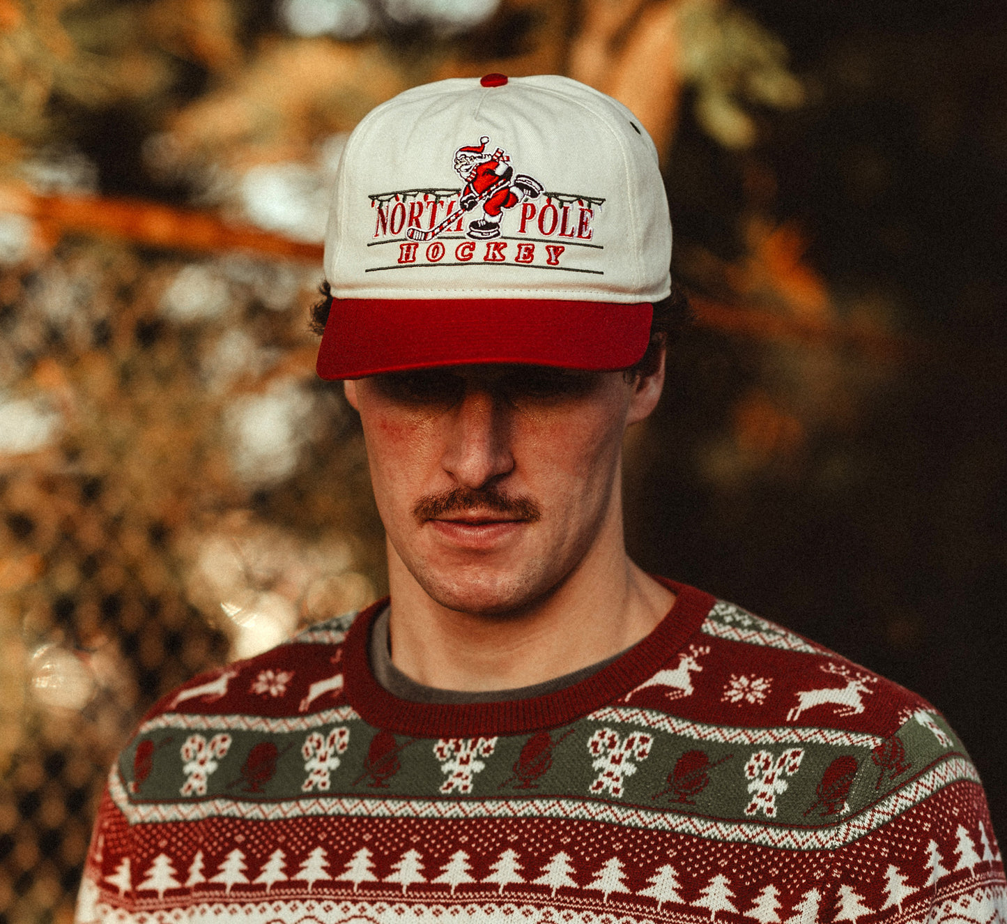 North Pole Hockey Snapback: Cream