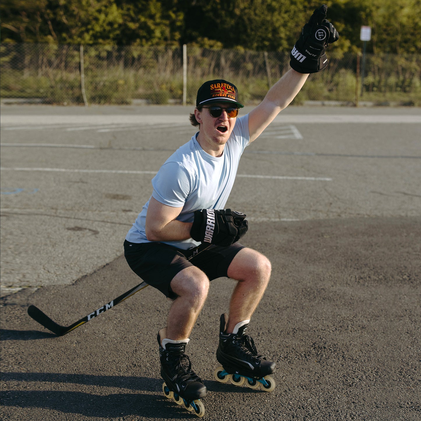 Saratoga Hockey Club Snapback: Black