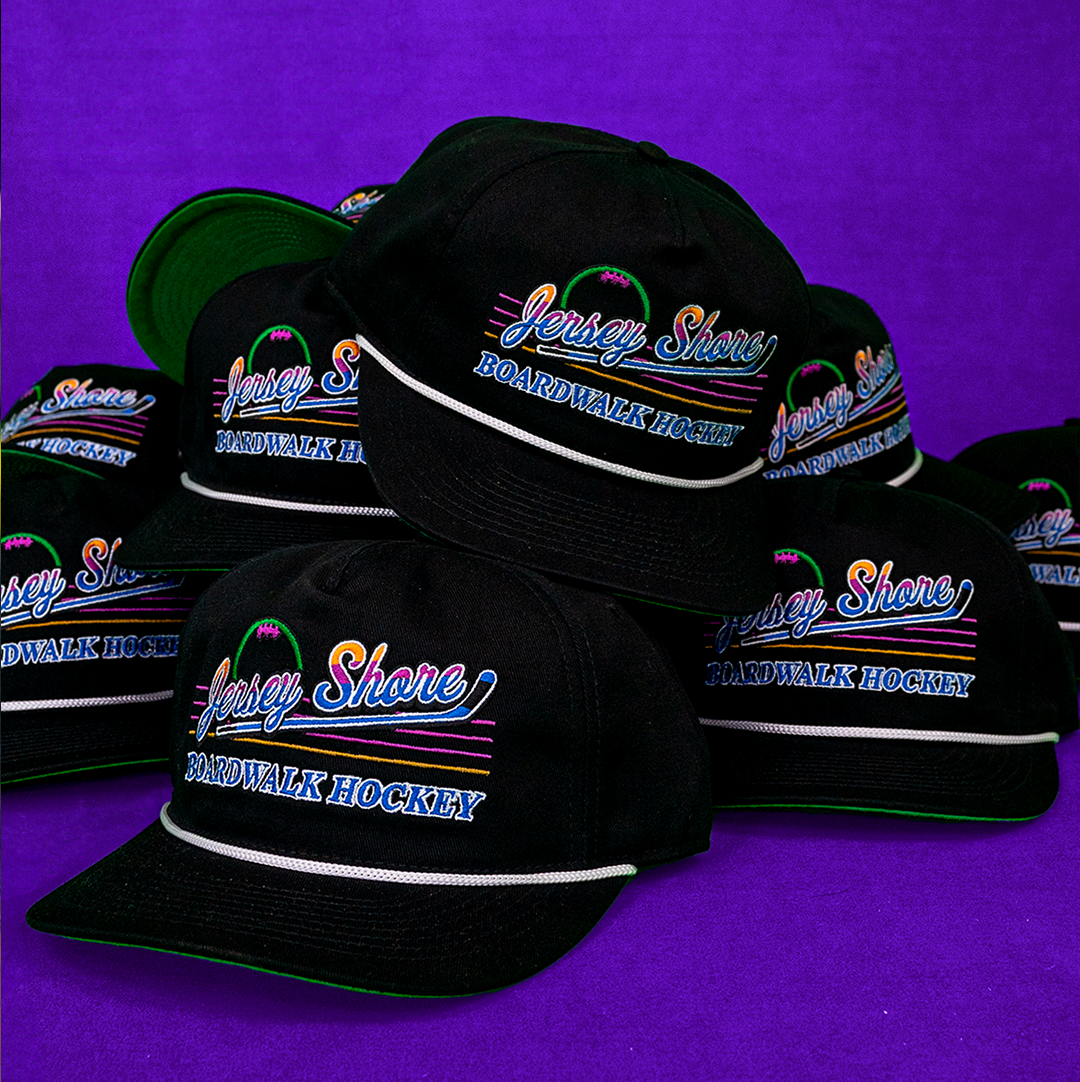 Jersey Shore Boardwalk Hockey Snapback: Black