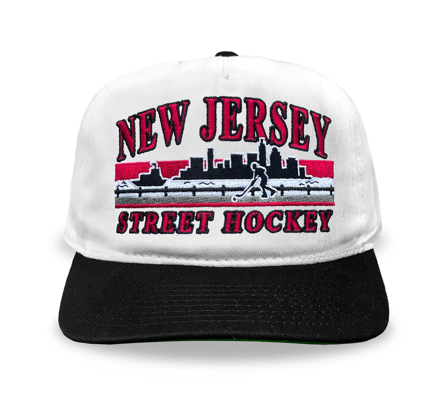 New Jersey Street Hockey Snapback: White