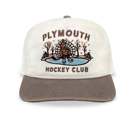 Plymouth Hockey Club Snapback: Cream