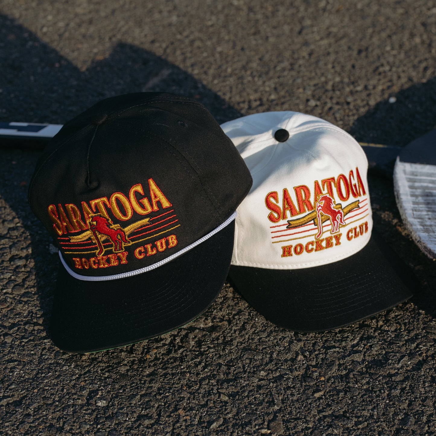 Saratoga Hockey Club Snapback: Black