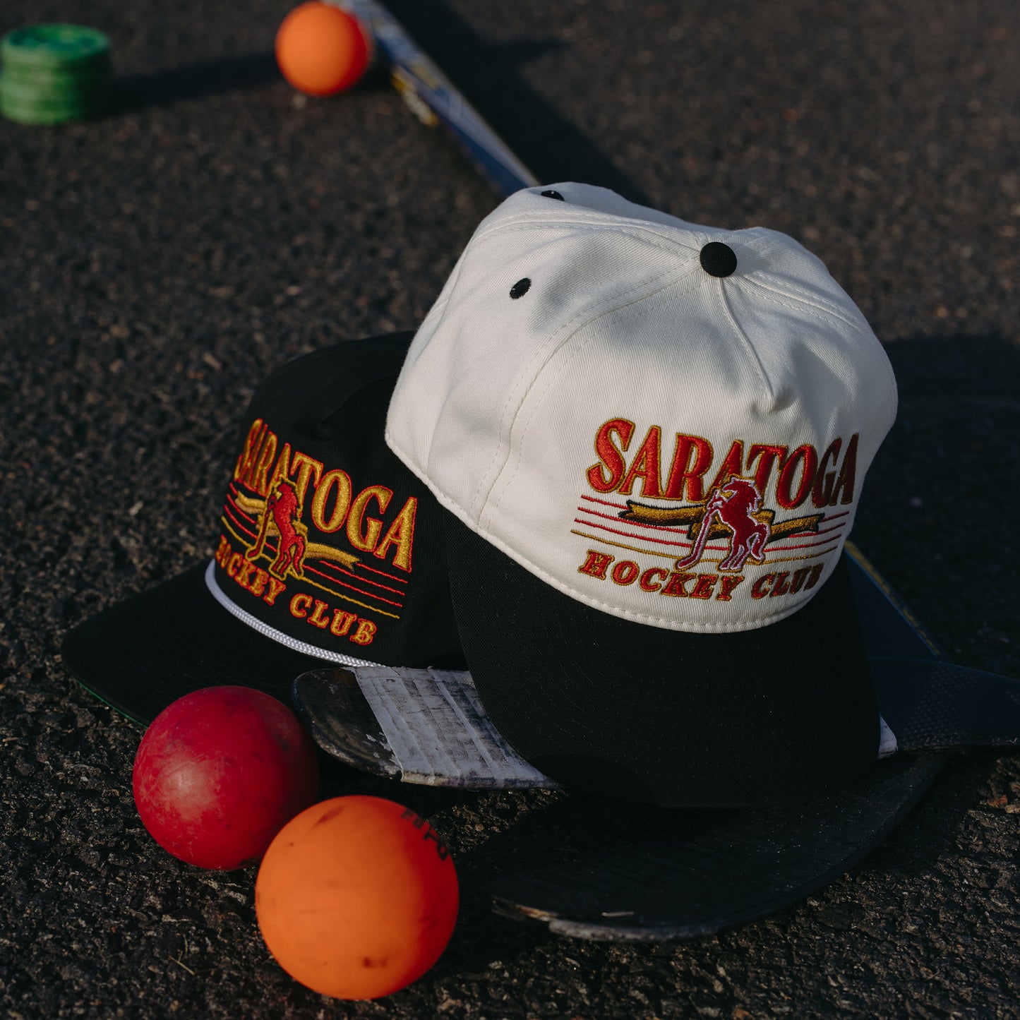 Saratoga Hockey Club Snapback: Cream