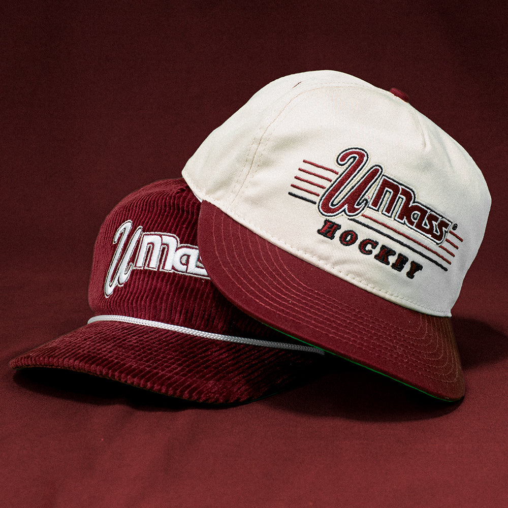 UMass Hockey Snapback: Cream