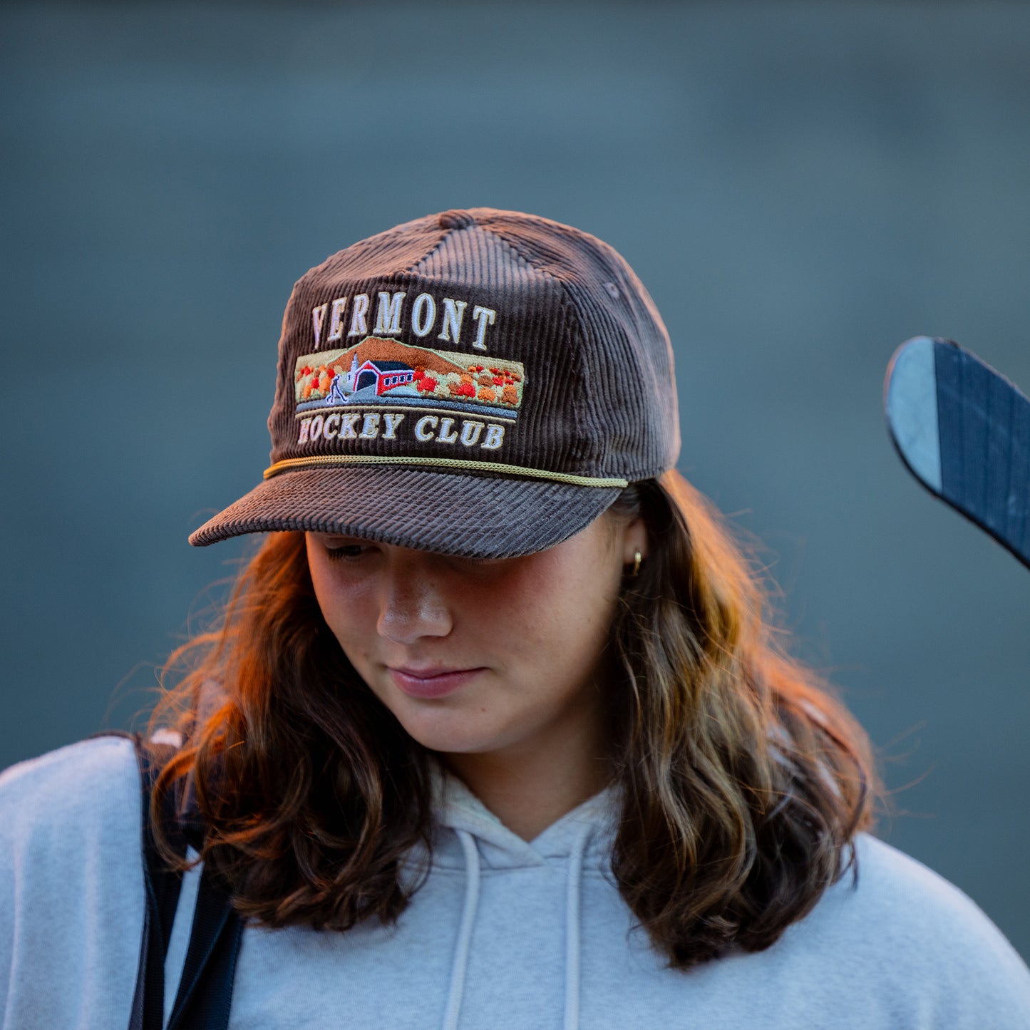 Vermont Hockey Club Snapback: Corduroy