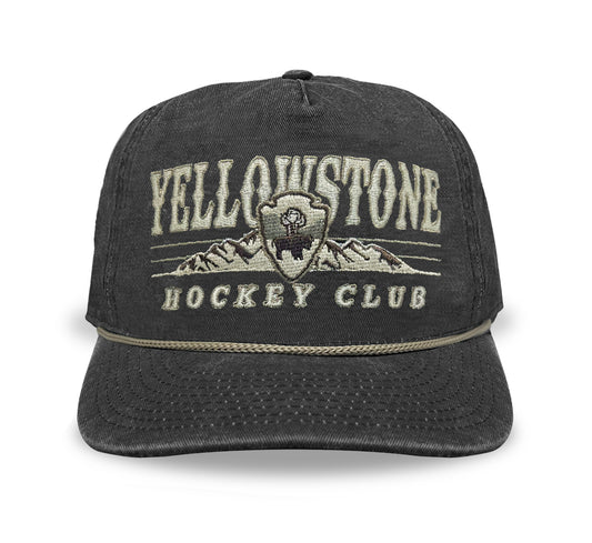 PRE-ORDER: Yellowstone Hockey Club Snapback: Vintage Black