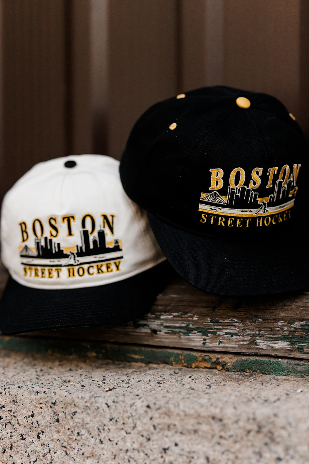 Boston Street Hockey Snapback: Cream