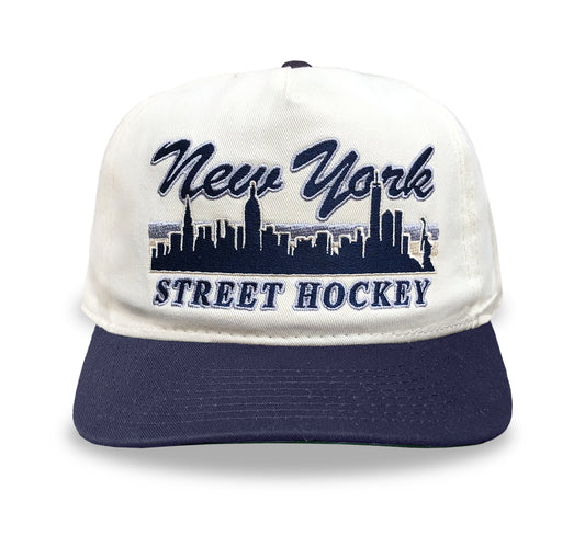 New York Street Hockey Snapback: Cream